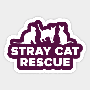 Stray Cat Rescue Sticker